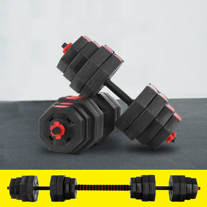 40KG 2-in-1 Dumbbell Barbell Set features