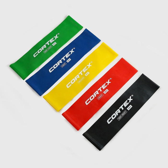 5 Pack Resistance Bands in white background