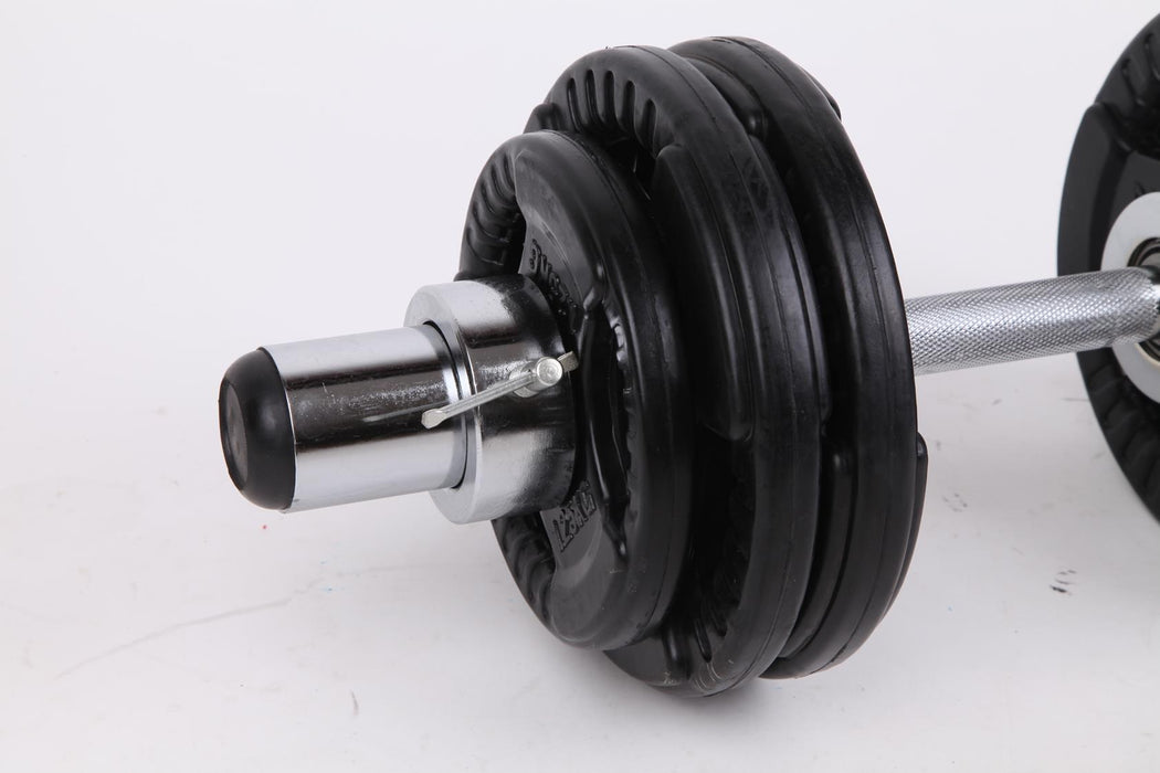 Olympic Dumbell Handles Pair Bearings Weight Bars Afterpay Buy Now Australia Fitness at  home