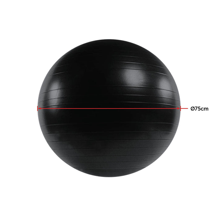 75cm Exercise Ball with Pump dimension