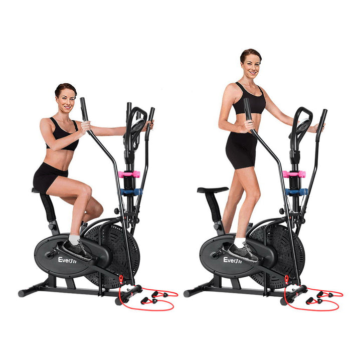 Everfit 6 in 1 Cross Trainer and Elliptical Bike with LCD Screen