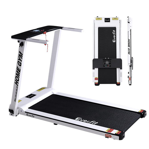 Everfit Treadmill Folding 12 Programs 120kg Max Weight in White