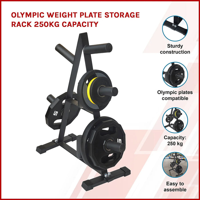 Randy & Travis Machinery Olympic Weight Plate Storage Rack
