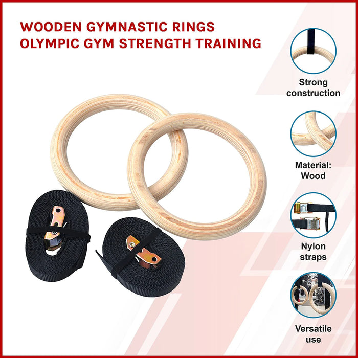 Olympic Wooden Gymnastic Rings