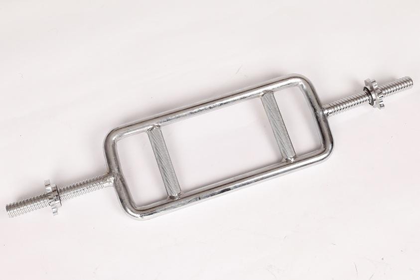 Chrome Tricep Bar in white background
