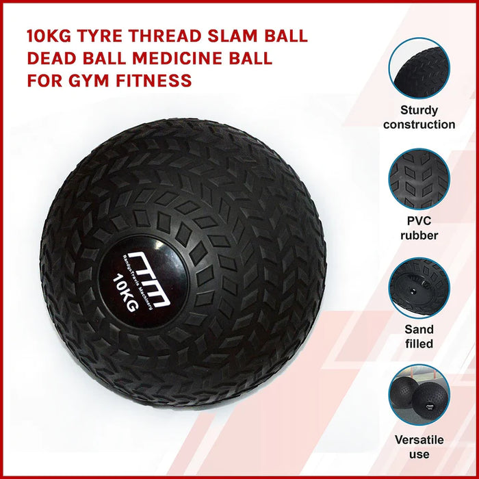 10kg Tyre Thread Slam Ball