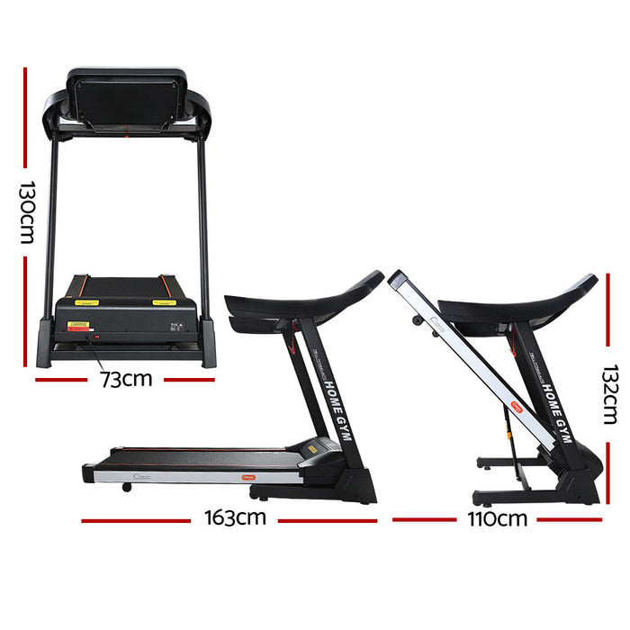 Everfit Treadmill dimension white background