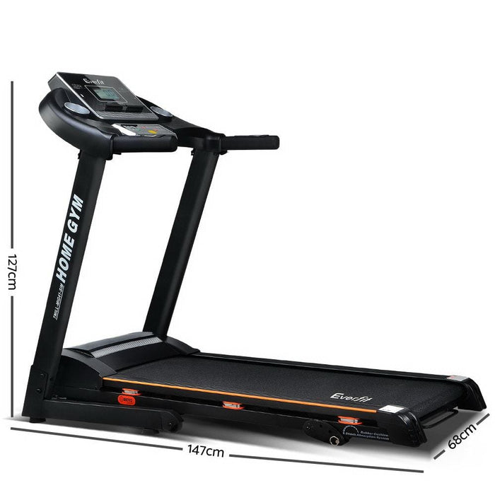 Home Electric Treadmill White Background