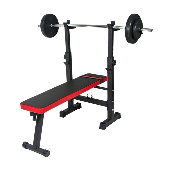 Folding Flat Weight Lifting Bench Body Workout Exercise Machine Home Fitness white background