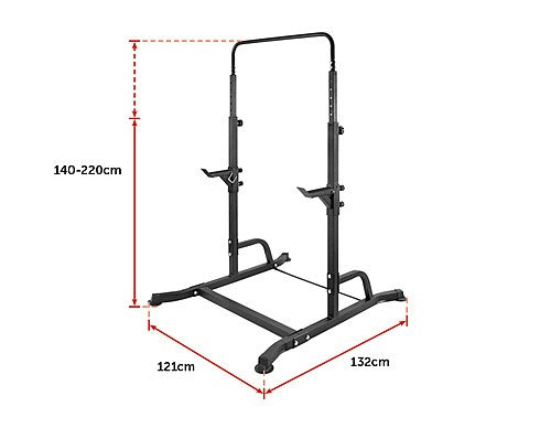 Gym Rack and Chin Up Bar dimension