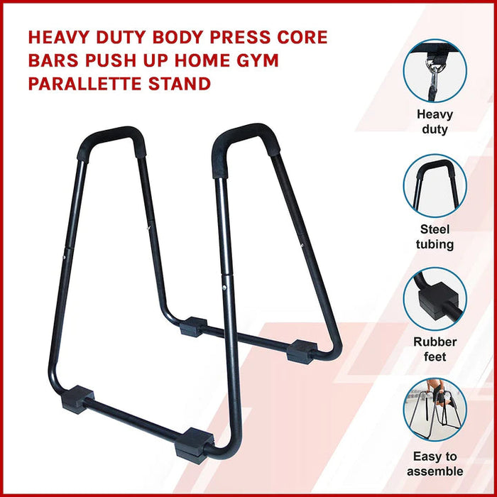 Heavy Duty Push Up Parallette Stand - Fitness Accessories