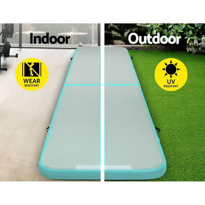 Inflatable Air Track Mat with Pump Features
