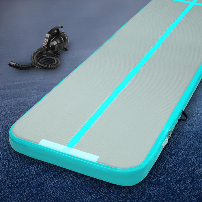 Inflatable Air Track Mat with Pump Features