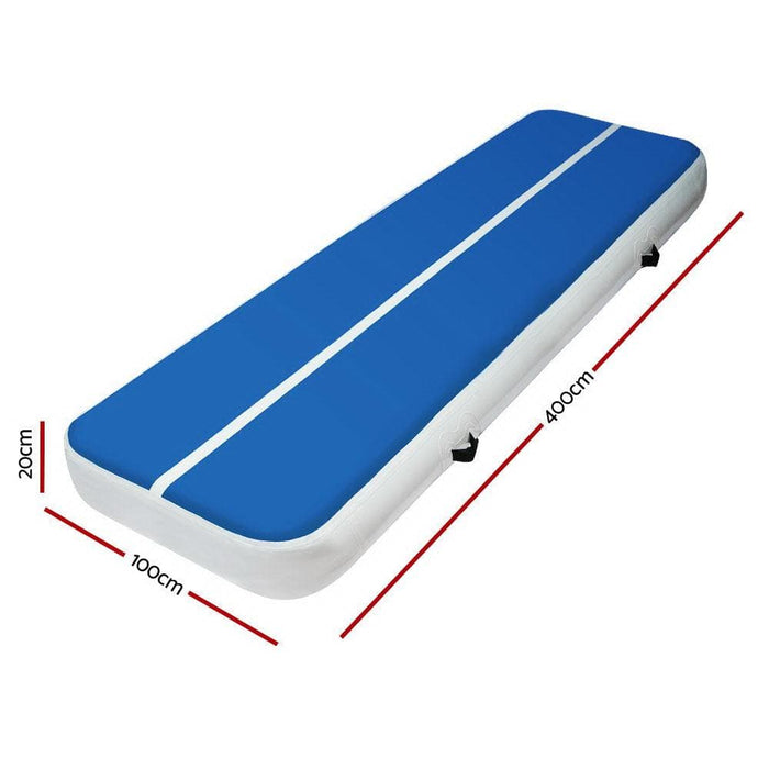 Inflatable Fabric Air Track Mat 20cm Thick Gymnastic