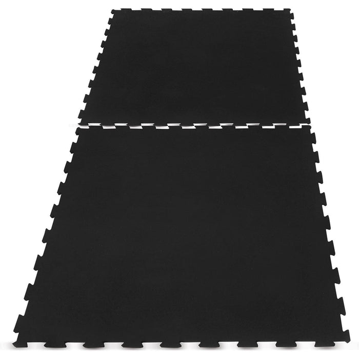 Interlocking Rubber Gym Floor Mat 10mm Set of 36 - Fitness