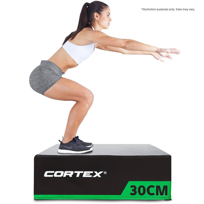 Durable PVC Layer  Soft Plyo Box 30cm By Cortex Fitness At Home Australia Afterpay Zip 