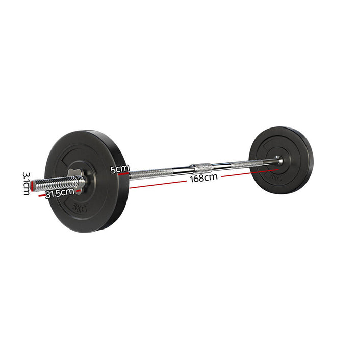 Barbell Weight Set Plates bar dimension