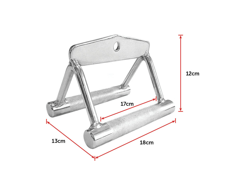 Seated Row Handle Solid Bar - Strength Equipment