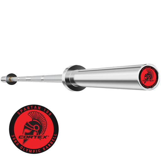 Spartan100 7Ft Barbell With Collars White Background