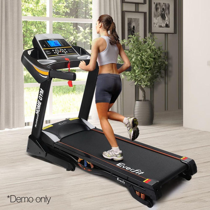Home Gym Electric Treadmill - Black Fitness At Home Australia Compact Treadmill Australia