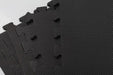 Water Resistant Fitness 4 Tiles Interlocking Floor Puzzle Mat - Black Free Shipping Fitness At Home Australia Afterpay Zip 