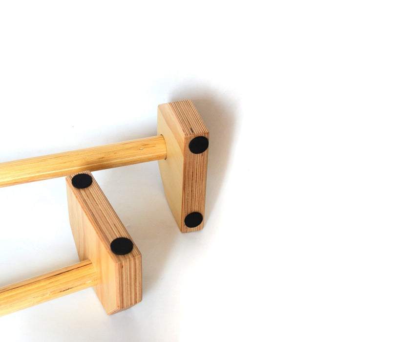 Wooden Parallette Bars Push Up & Dip Workouts Afterpay Buy Now Australia Fitness at home