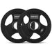 WP32 Tri-Grip Rubber Olympic Plate 50mm 5kg (2 Pack) -